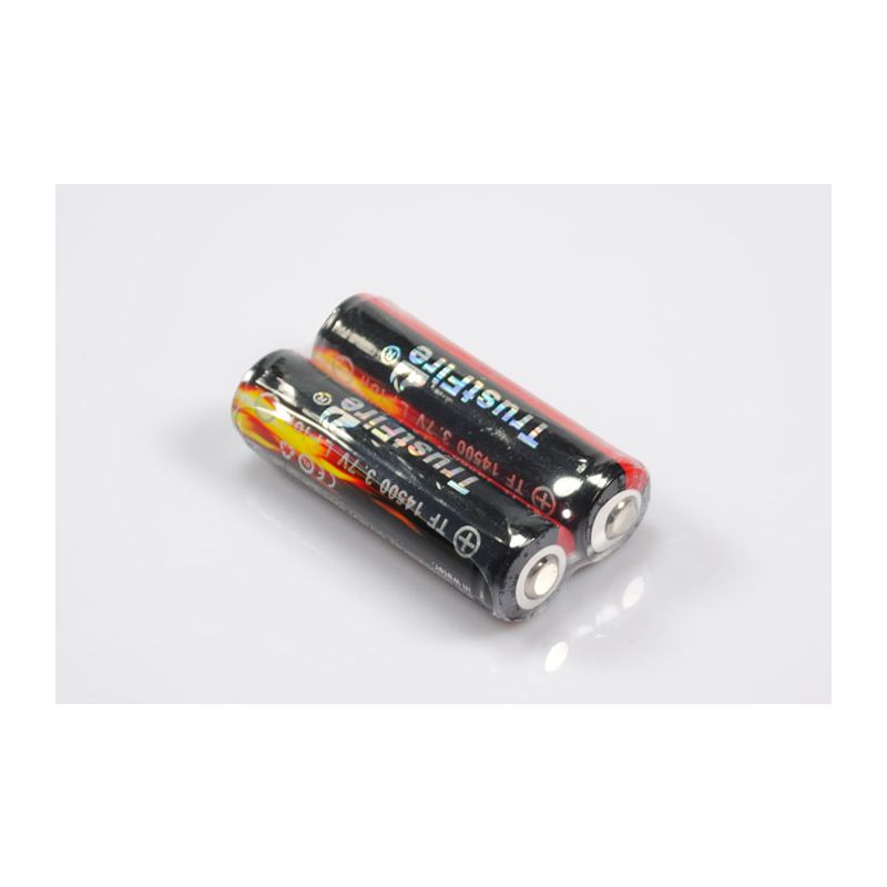 Trustfire geschützt 3.7V 900mAh Wiederaufladbare Li-Ion 14500 Batterie (1 Paar)
