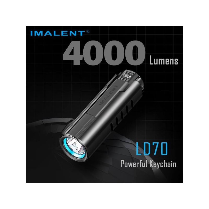 Imalent LD70 XHP 70 4000 LUMEN LED-Taschenlampe