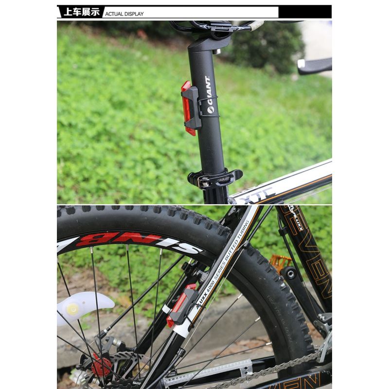 Tragbare USB-Wiederaufladbare Fahrradschwanz-Hecksicherheits-Warnlicht-Taillight