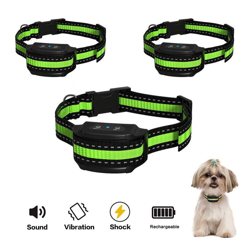 Intelligentes Anti-Bell-Gerät für Haustierhunde USB Elektrisches Ultraschall-Hundetrainingshalsband Hund stoppt Bellen Vibrations-Antibellhalsband