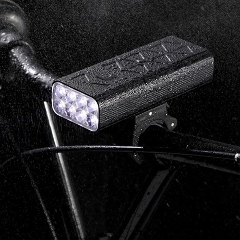 NiteBeam BR08 Fahrradbeleuchtung 8LED 10000 Lumen USB wiederaufladbare Fahrradfront