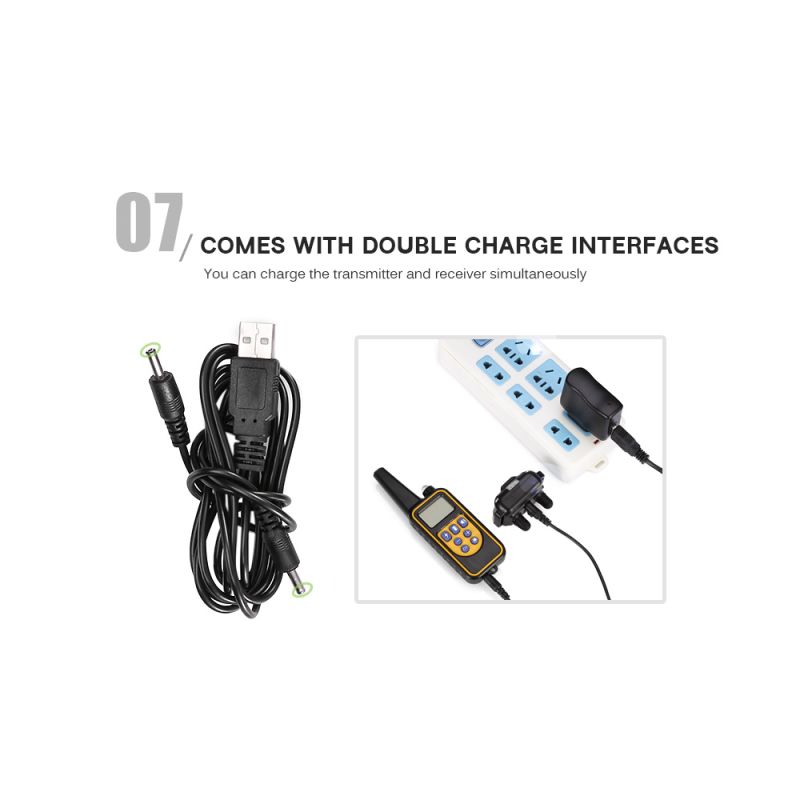 800m Electric Hunde-Trainingskragen PET-Fernbedienung wasserdicht wiederaufladbar mit LCD-Display für alle Größe Barke-Stop-Halsbänder