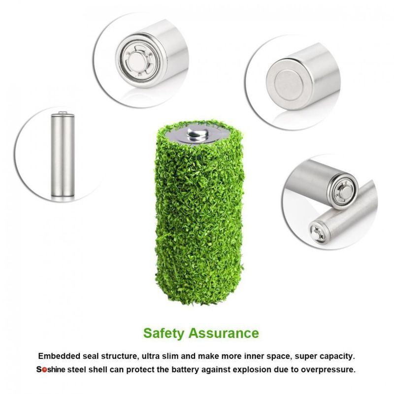 Soshine 26650 5500mAh 3.7V Li-Ion wiederaufladbare Batterie -2-Packung