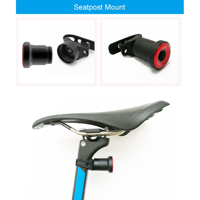 Xlite100 Intelligentes Fahrrad Rücklicht USB Smart Fahrradbremse Rücklicht Sicherheit visuelle Warnlaterne