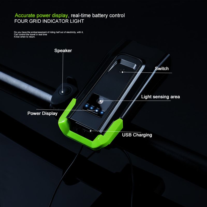 Fahrradlichter 2x T6 2400 Lumen USB wiederaufladbare Fahrradlichtfront