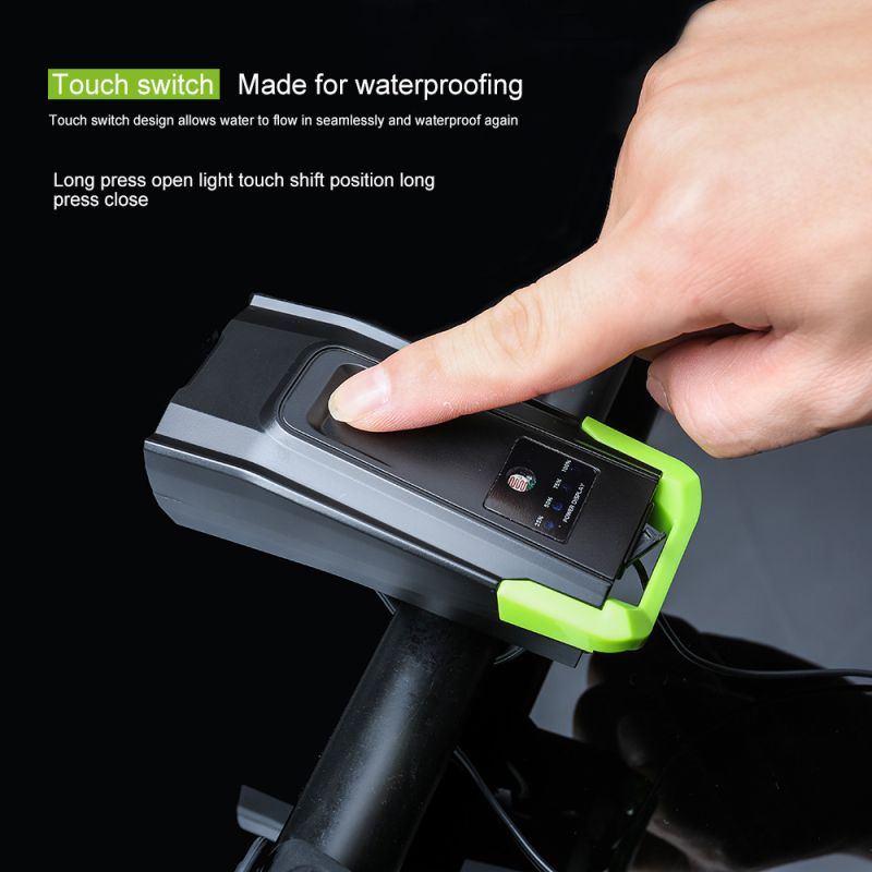 Fahrradlichter 2x T6 2400 Lumen USB wiederaufladbare Fahrradlichtfront