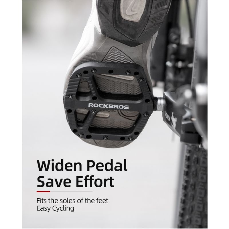 ROCKBROS Ultraleichte Dichtungslager Fahrrad Fahrradpedale Radfahren Nylon Rennrad BMX Mtb Pedale Flache Plattform Fahrradteile Zubehör