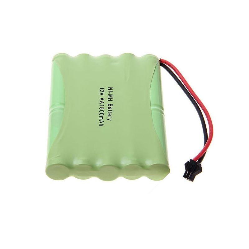 12V AA 1800mAh Ni-MH Akku mit großem SM-Stecker