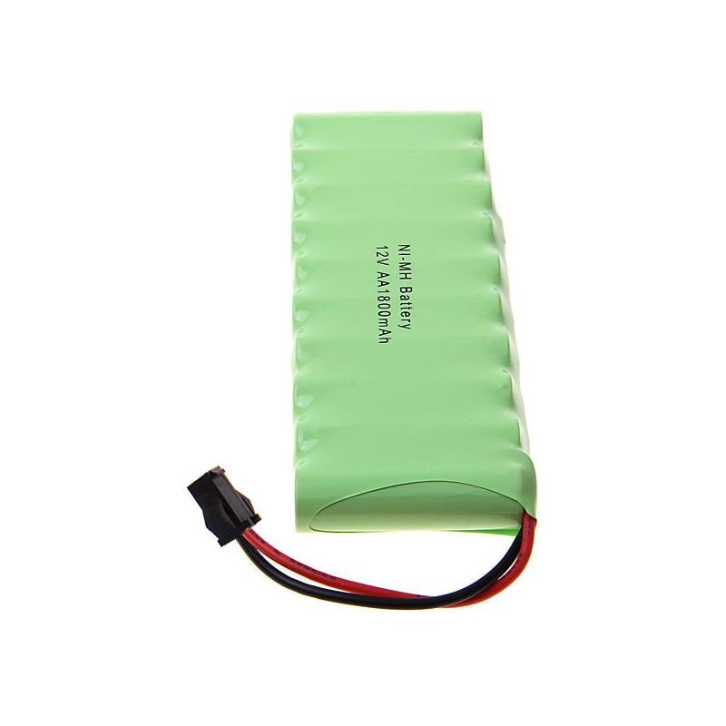 12V AA 1800mAh Ni-MH Akku mit großem SM-Stecker