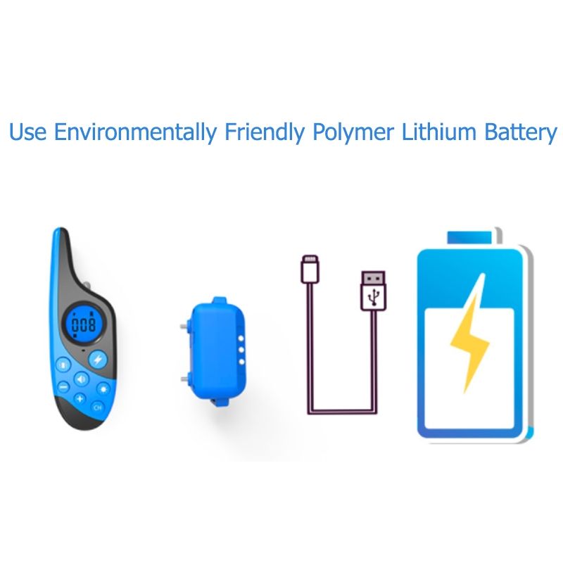 2021 Neue 500m Electric Hunde-Trainingskragen PET-Fernbedienung Wasserdicht wiederaufladbar mit LCD-Anzeige für alle Größenschlag-Schwingungsklang