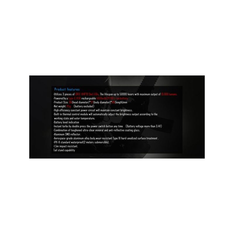 Imalent MS03 XHP70 2ND LED 13000 LUMENS 324 Meter 21700 Batterie EDC Taschenlampe