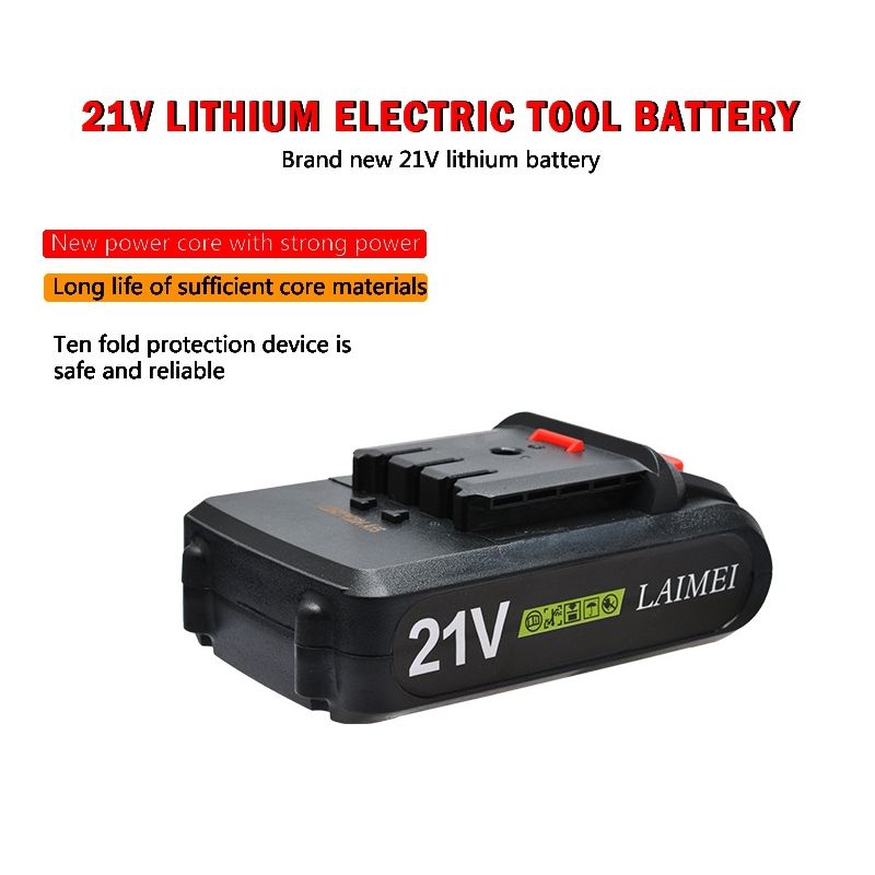  21V Lithium-Batterie-Li-Ion-Batterie-Stromwerkzeuge Wiederaufladbare Bohrer für schnurlosen Schraubendreher-Batterie Elektrische Bohrer