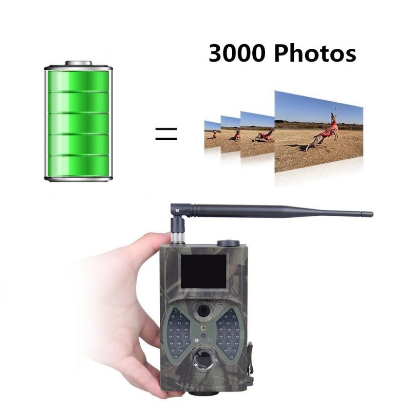 HC-300m 12MP 1080p Nachtsicht-Jagdfallen GPRS-Scouting-Infrarot für Trail-Jagd-Kamera