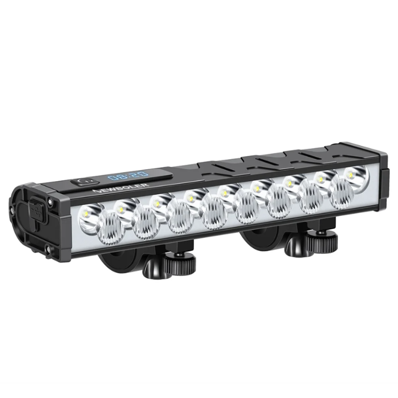 NITEBEAM Fahrradlicht vorne 10000 Lumen Fahrradlicht 10000 mAh wasserdichte Taschenlampe USB-Lade-MTB-Straßenradlampe