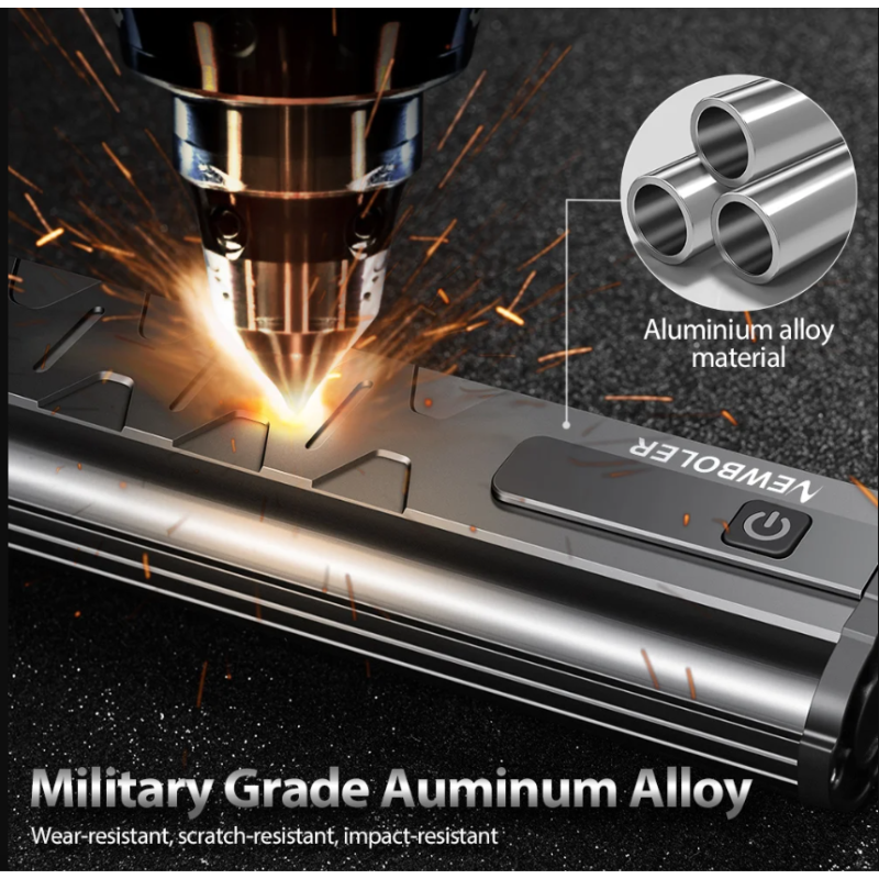 NITEBEAM Fahrradlicht vorne 10000 Lumen Fahrradlicht 10000 mAh wasserdichte Taschenlampe USB-Lade-MTB-Straßenradlampe