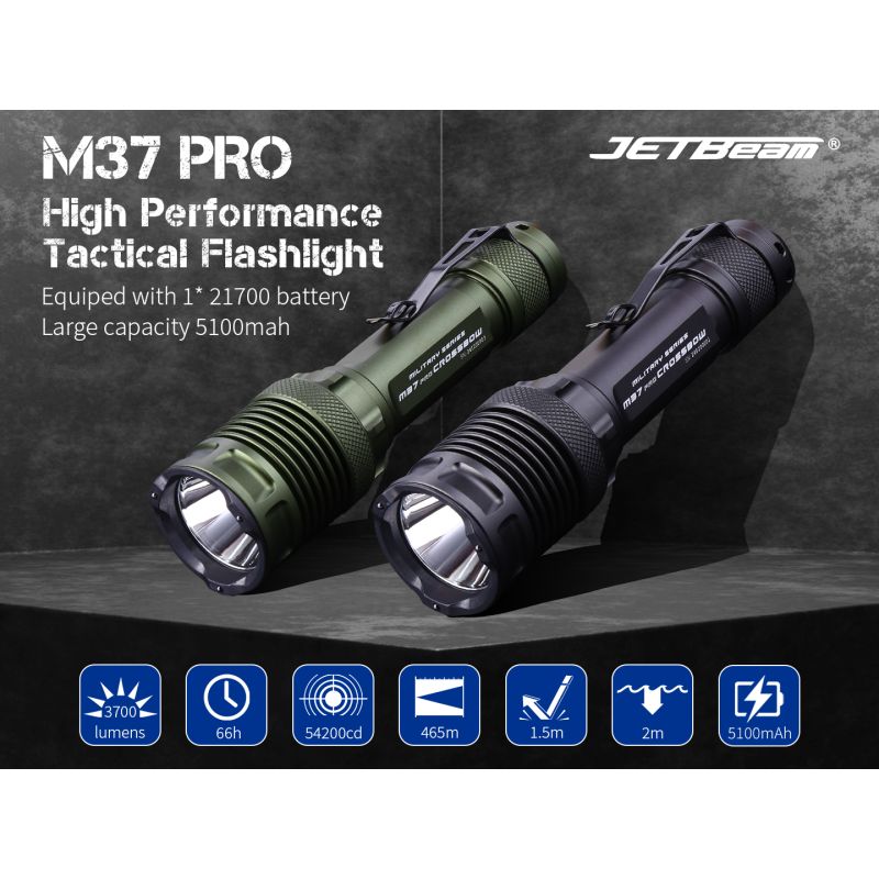 JETBEAM M37 PRO Hochleistungs-taktische Taschenlampe