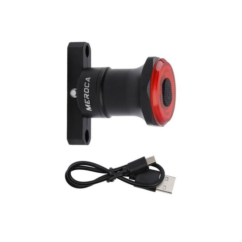 MEROCA MX2 Smart Sensor Bremsrücklicht Mountainbike Licht USB-Aufladung Rennrad Nachtfahrlicht Rücklicht