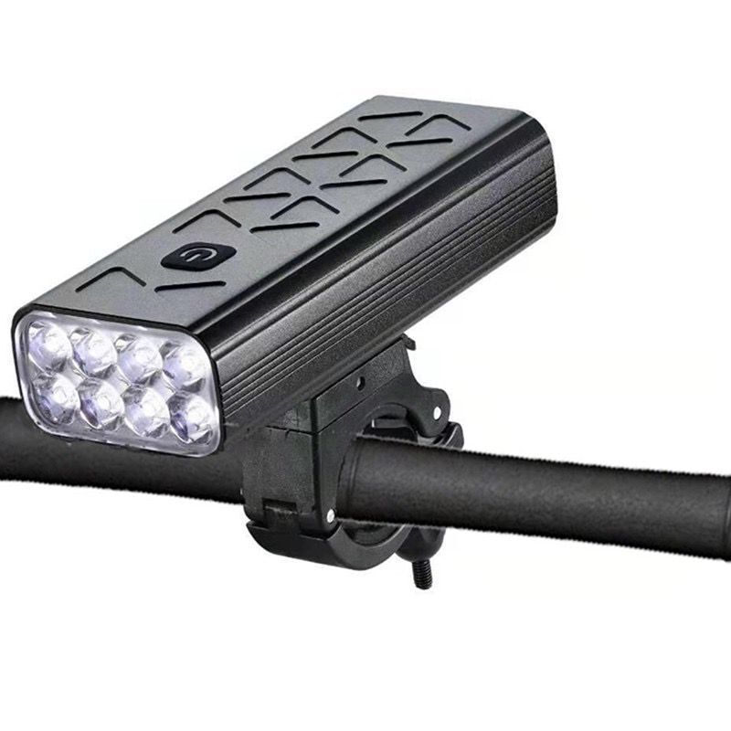 NiteBeam BR08 Fahrradbeleuchtung 8LED 10000 Lumen USB wiederaufladbare Fahrradfront