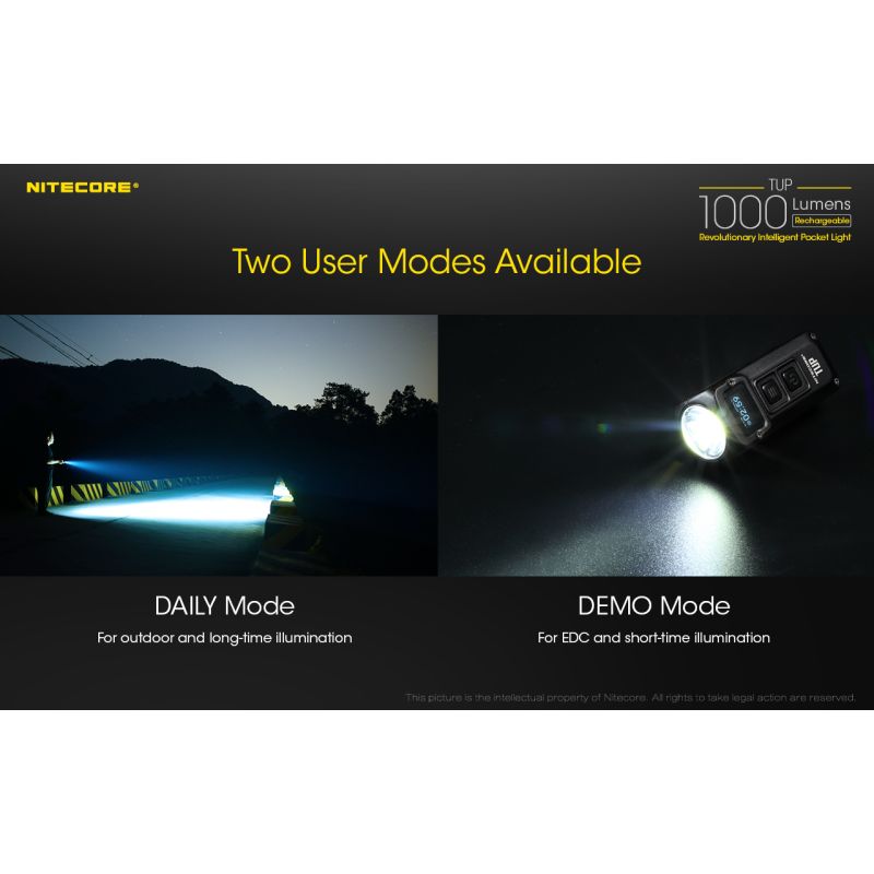 NITECORE TUP XP-L HD V6 LED 1000 Lumen USB Wiederaufladbare Mini-Taschenlampe