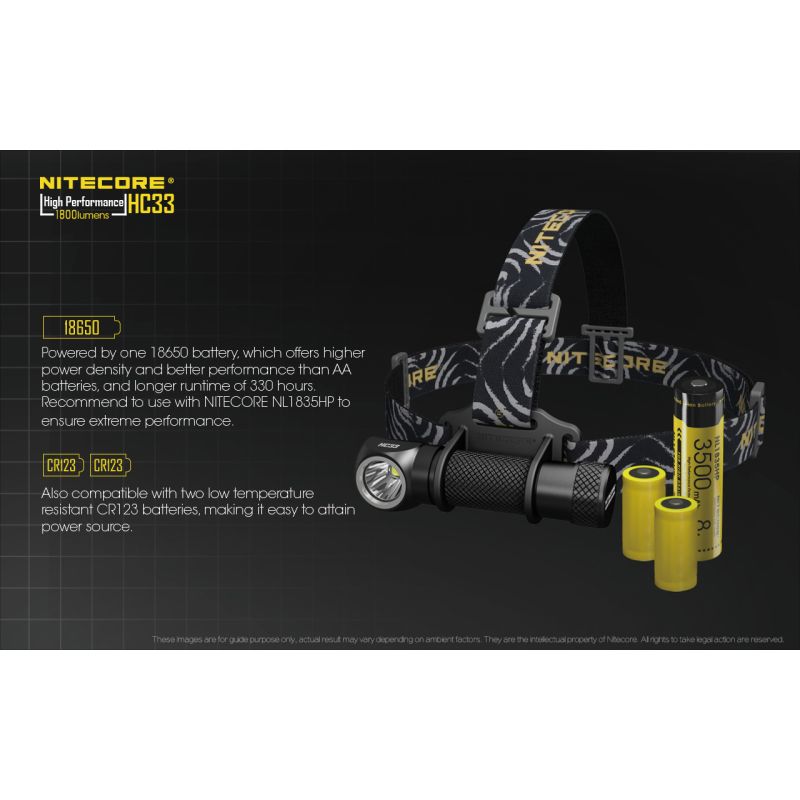 NITECORE HC33 XHP35 1800 LUMENLING LUMVERLING