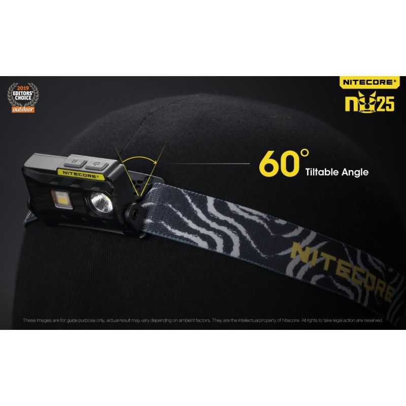 Nitecore NU25 XP-G2 S3 LED 360 Lumen LED-LED-Wiederaufladbare Scheinwerfer