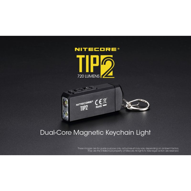 NITECORE TIPP2 XP-G3 S3 LED 720 Lumen USB Wiederaufladbare Schlüsselanhänger Tastenlampe