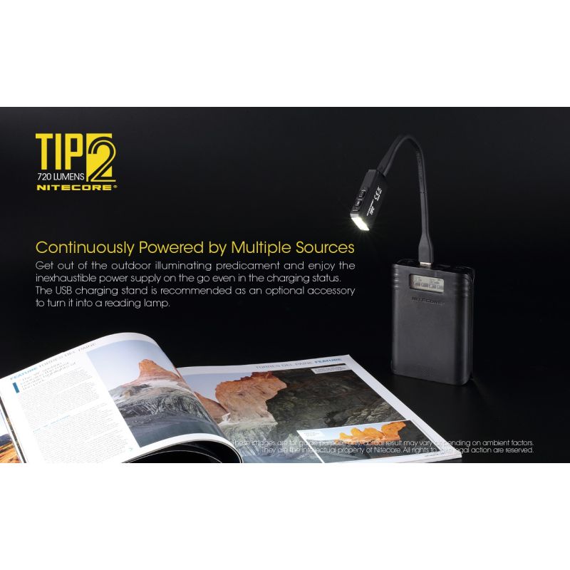 NITECORE TIPP2 XP-G3 S3 LED 720 Lumen USB Wiederaufladbare Schlüsselanhänger Tastenlampe