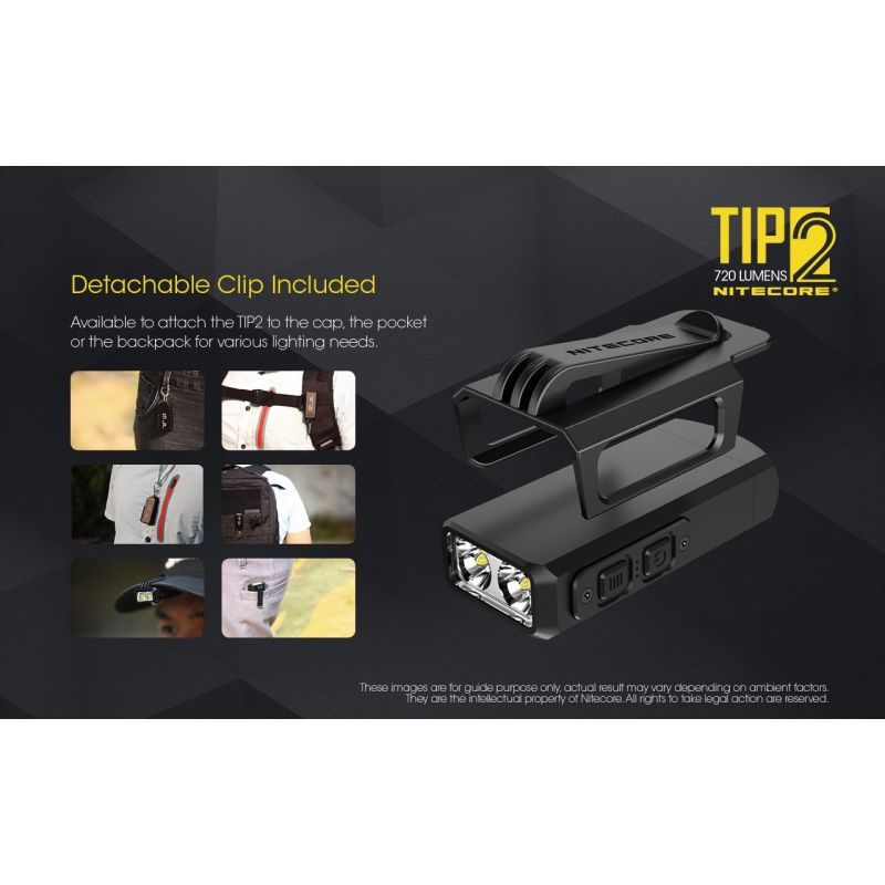 NITECORE TIPP2 XP-G3 S3 LED 720 Lumen USB Wiederaufladbare Schlüsselanhänger Tastenlampe