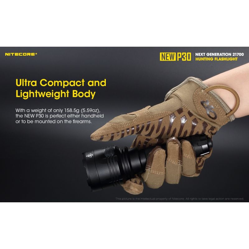 Nitecore New P30 XP-L HI V3 1000 Lumen 618 m LED-Taschenlampe