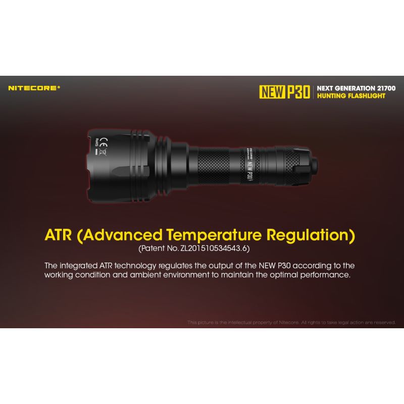 Nitecore New P30 XP-L HI V3 1000 Lumen 618 m LED-Taschenlampe