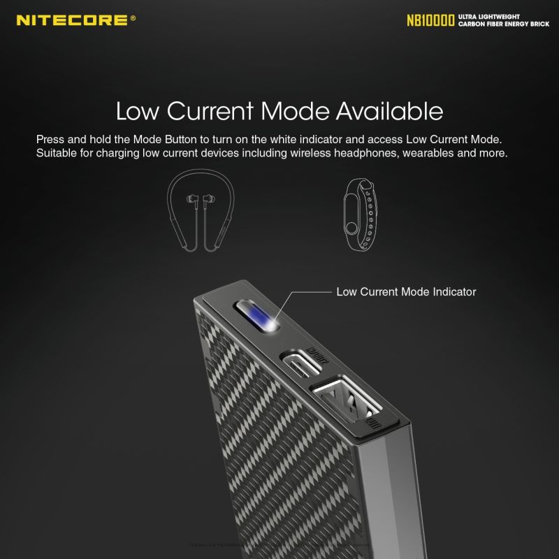 NITECORE NB10000 QC Dual Port USB / USB-C 10000MAH Power Bank
