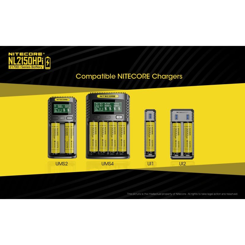 NITECORE NL2150HPI 5000MAH 3.6V 18WH 21700 Li-Ion-Akku