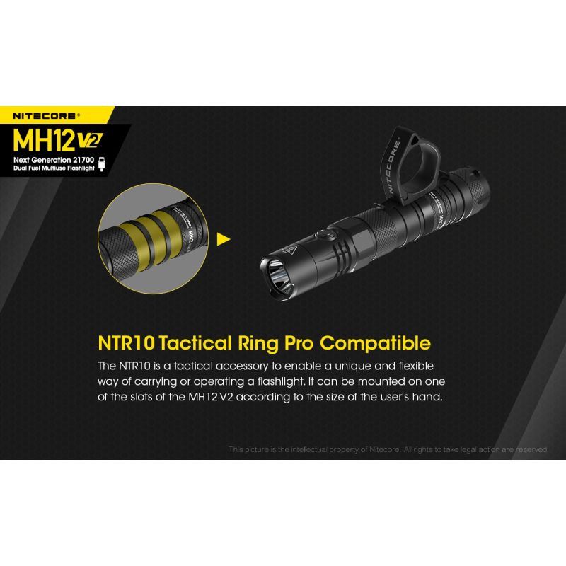 Nitecore MH12 V2 XP-L2 V6 LED 1200 Lumen 21700 Batterie-Taschenlampe