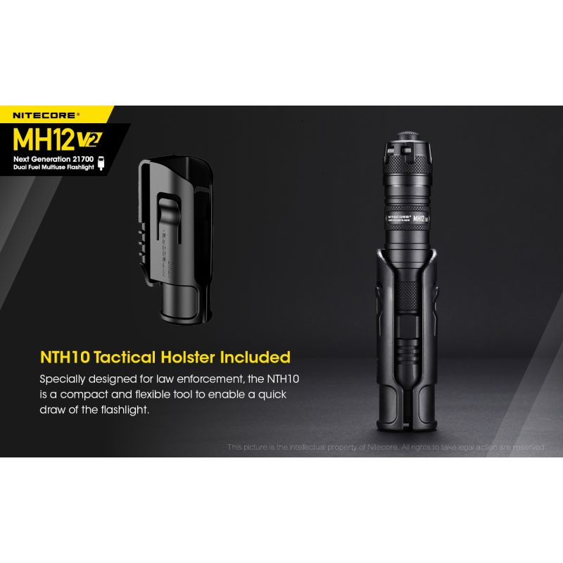 Nitecore MH12 V2 XP-L2 V6 LED 1200 Lumen 21700 Batterie-Taschenlampe