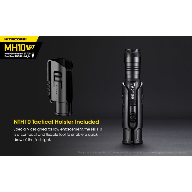 NITECORE MH10 V2 XP-L2 V6 LED 1200 Lumen USB-C Ladegerät 21700 Batterie-Taschenlampe