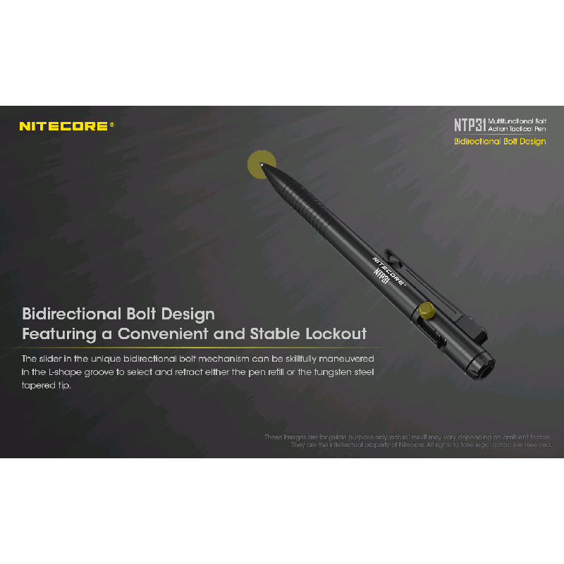 Nitecore NTP31 Multifunktionale Bolzenaktion TAC-Stift