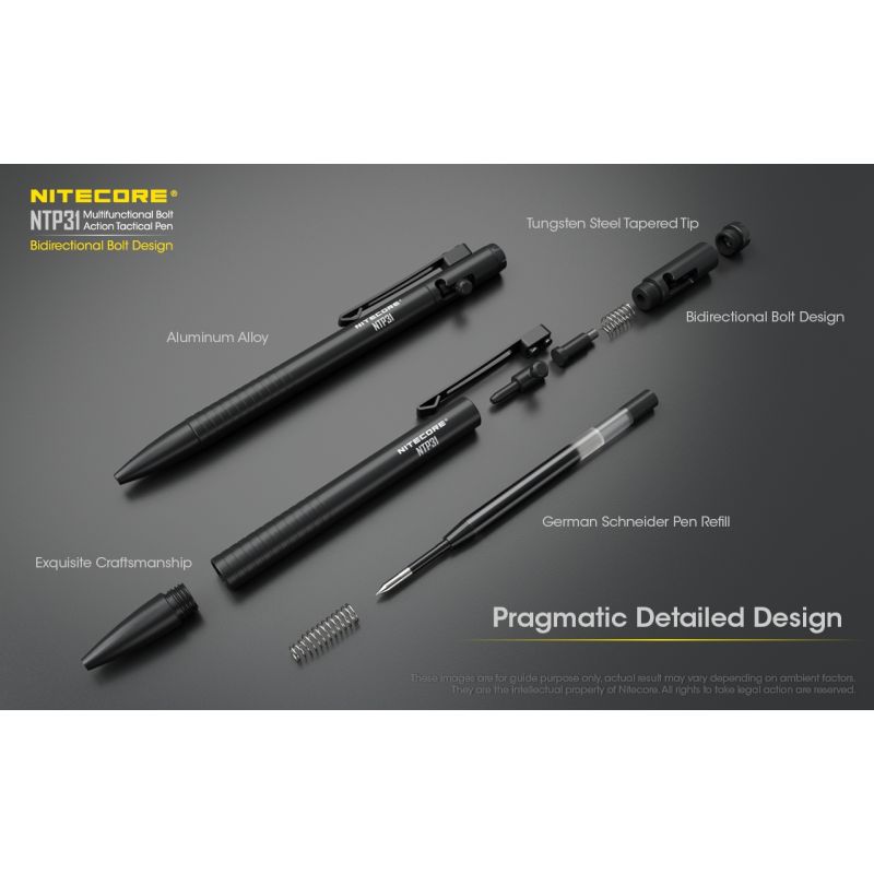 Nitecore NTP31 Multifunktionale Bolzenaktion TAC-Stift