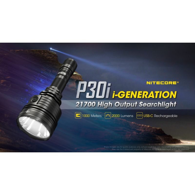 Nitecore P30i XHP35 HI LED 2000 Lumen 1000 Meter LED-Taschenlampe