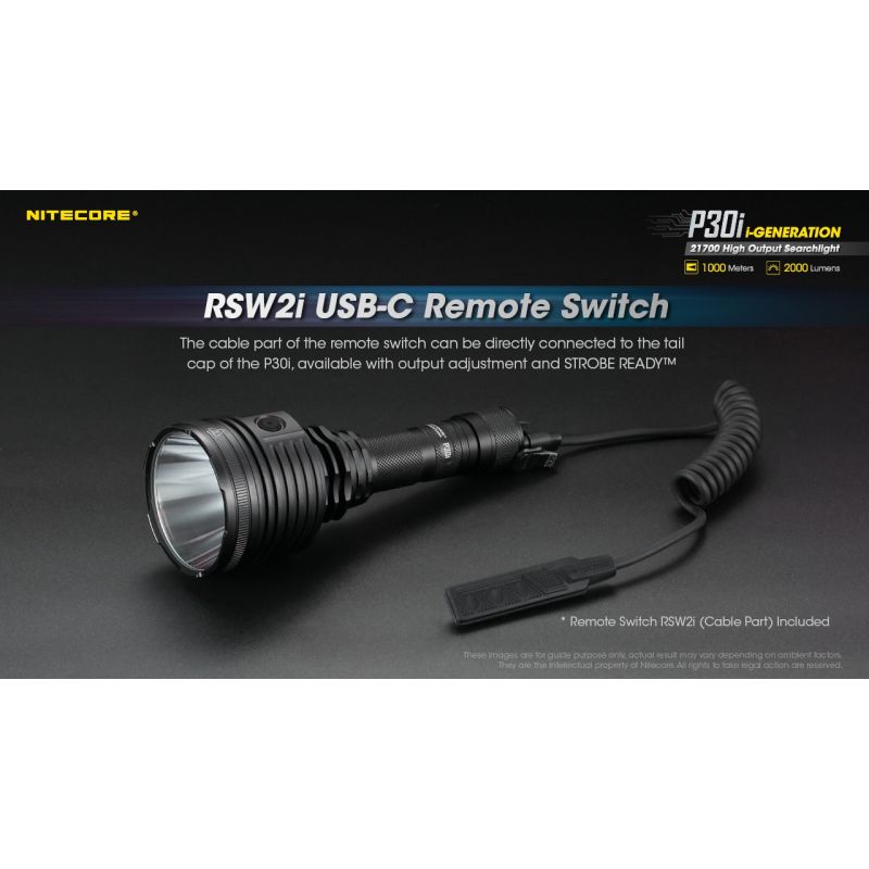 Nitecore P30i XHP35 HI LED 2000 Lumen 1000 Meter LED-Taschenlampe