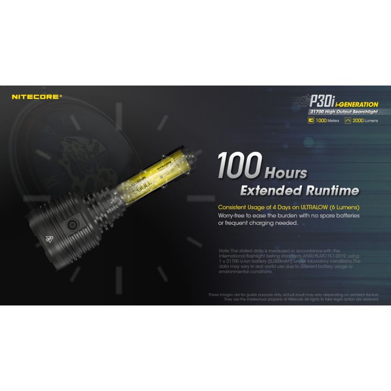 Nitecore P30i XHP35 HI LED 2000 Lumen 1000 Meter LED-Taschenlampe