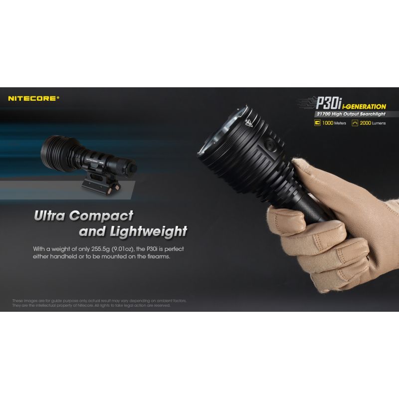Nitecore P30i XHP35 HI LED 2000 Lumen 1000 Meter LED-Taschenlampe