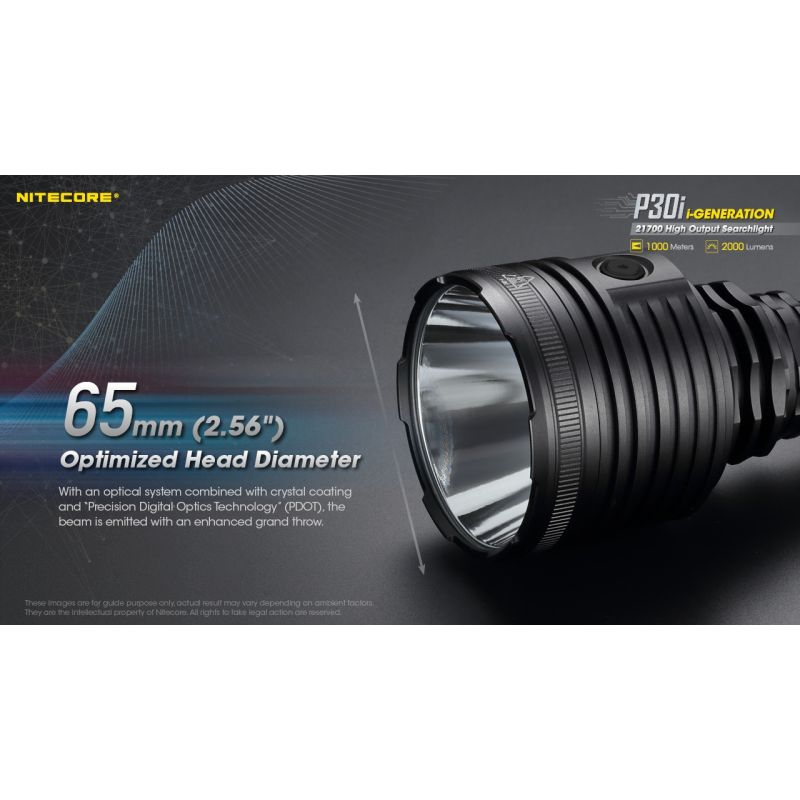 Nitecore P30i XHP35 HI LED 2000 Lumen 1000 Meter LED-Taschenlampe