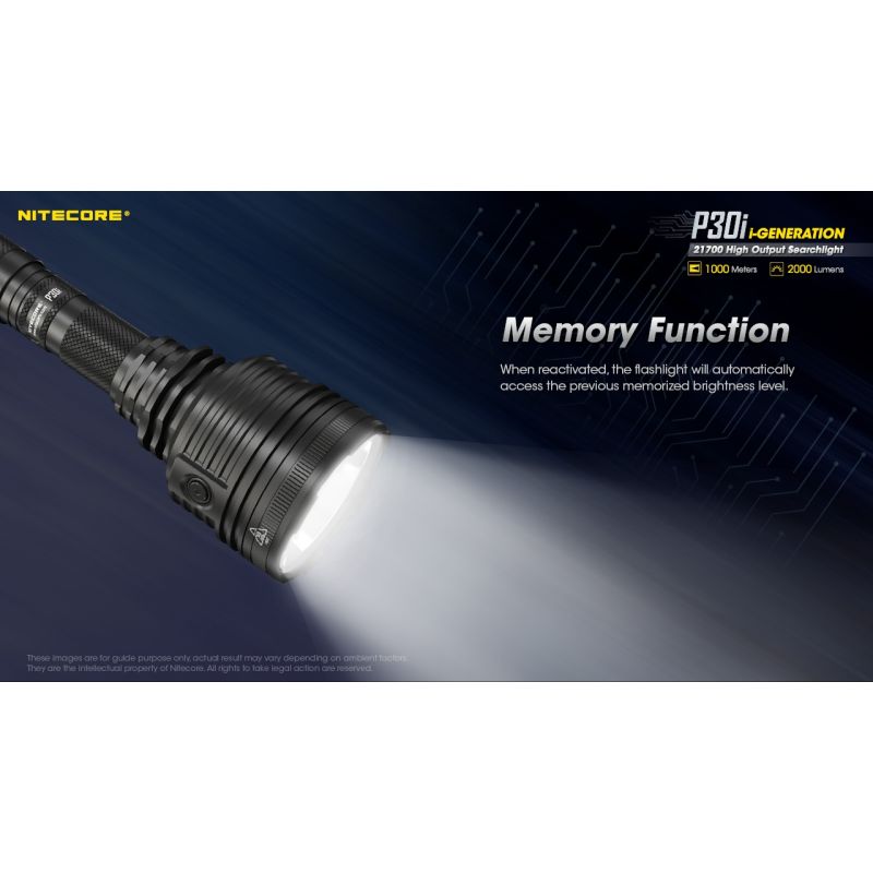 Nitecore P30i XHP35 HI LED 2000 Lumen 1000 Meter LED-Taschenlampe