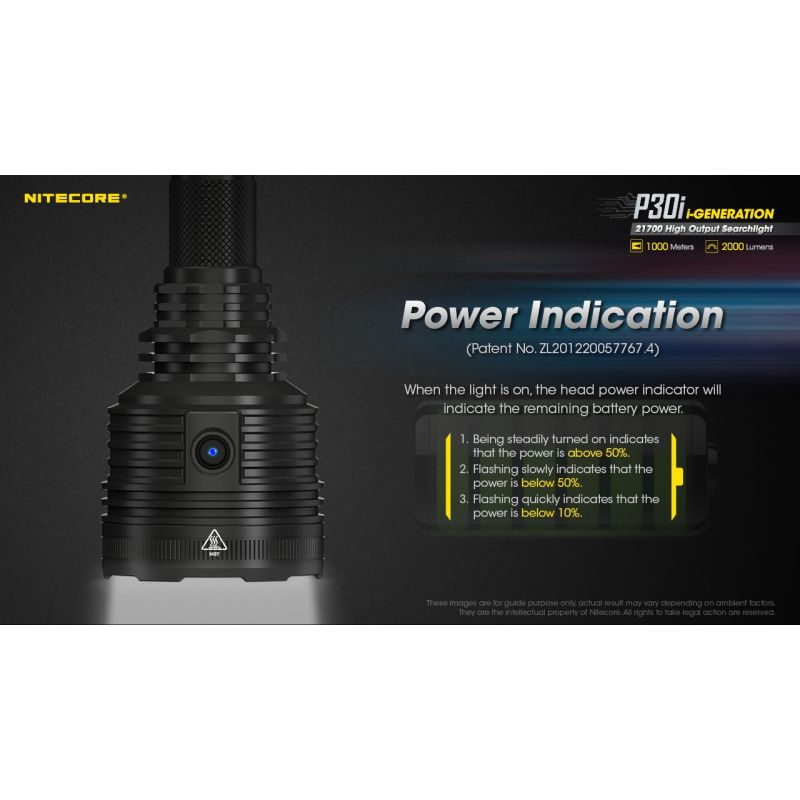 Nitecore P30i XHP35 HI LED 2000 Lumen 1000 Meter LED-Taschenlampe