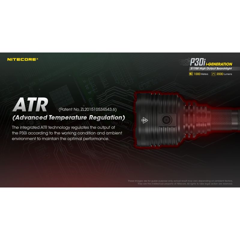 Nitecore P30i XHP35 HI LED 2000 Lumen 1000 Meter LED-Taschenlampe