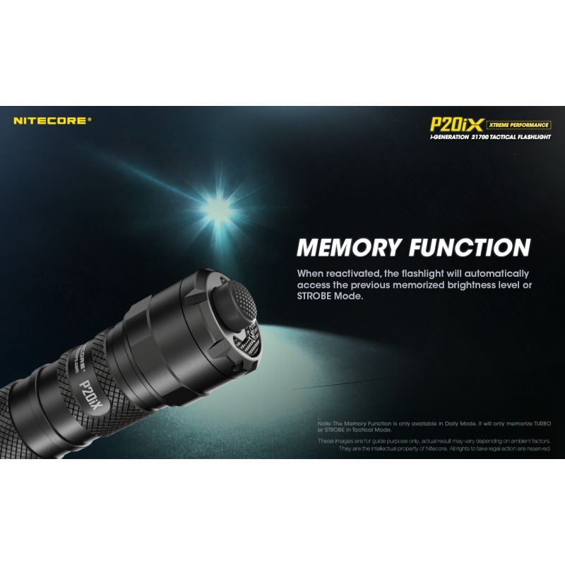 NITECORE P20IX 4 x XP-L2 V6 LED 4000 Lumen Taschenlampe