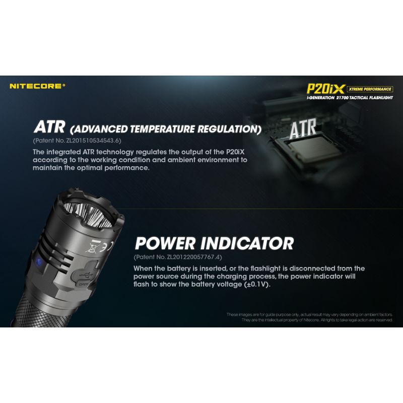 NITECORE P20IX 4 x XP-L2 V6 LED 4000 Lumen Taschenlampe