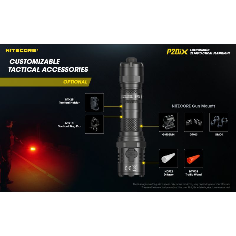 NITECORE P20IX 4 x XP-L2 V6 LED 4000 Lumen Taschenlampe
