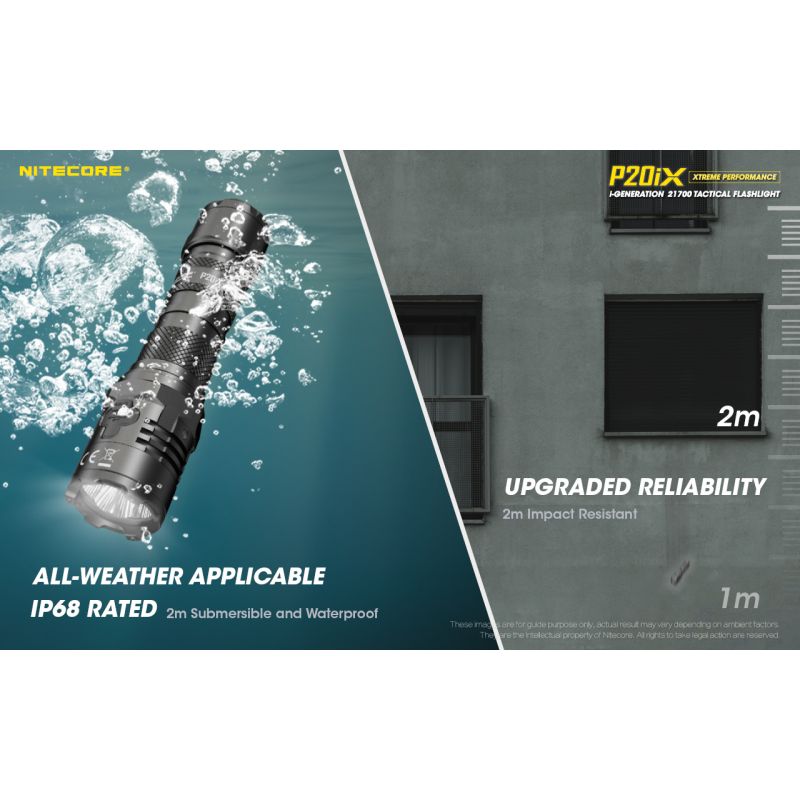 NITECORE P20IX 4 x XP-L2 V6 LED 4000 Lumen Taschenlampe