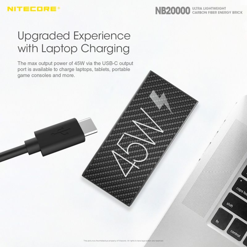 Nitecore NB20000 QC Dual Port USB/USB-C 20000mAh Powerbank